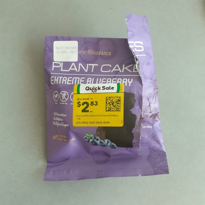 photo of Natural Abundance Plant Cakes Extreme Blueberry shared by @coconutmochalover on  20 Aug 2022 - review