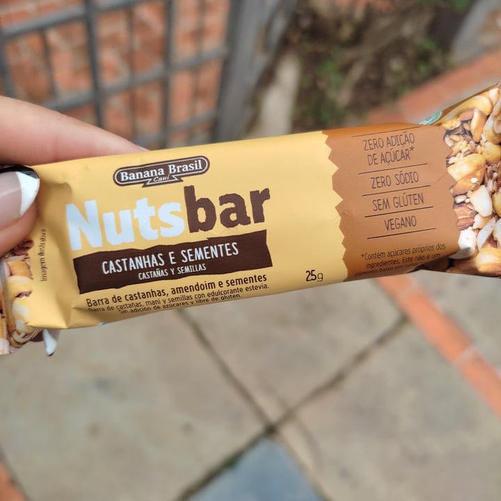 photo of Banana brasil Nutsbar castanhas e sementes shared by @jufbicca on  21 Sep 2022 - review