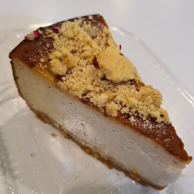 Foto del piatto “Vegan Burnt Cheesecake”