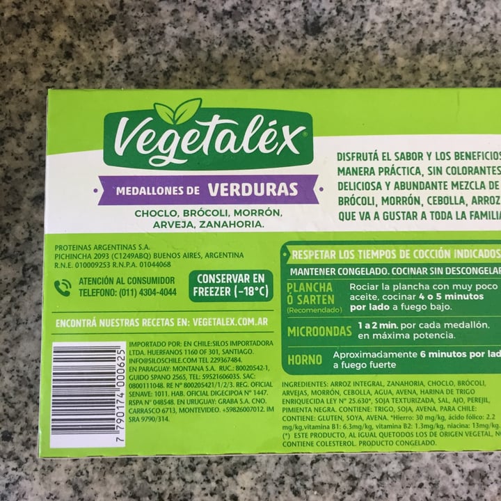 photo of Vegetalex Medallones de Verduras shared by @lolimiqueo on  15 Oct 2020 - review