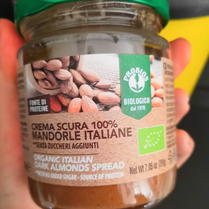 photo of Probios Crema Scura 100% Mandorle Italiane shared by @deborahmultari on  12 Mar 2022 - review