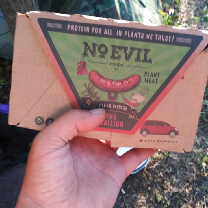 photo of No Evil Foods Italian sausage shared by @guggemosvegan on  06 Sep 2021 - review