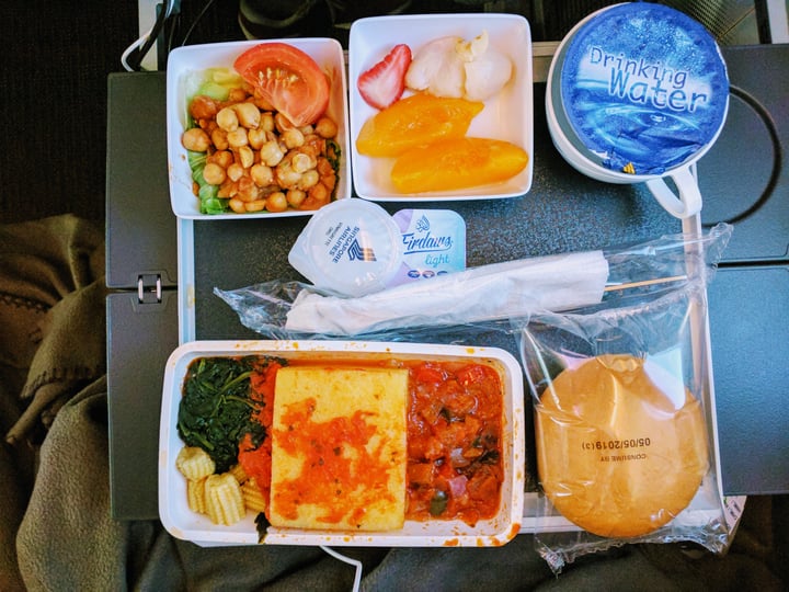 photo of Singapore Airlines Limited In Flight Veg Vegan Dinner shared by @alaine on  06 May 2019 - review