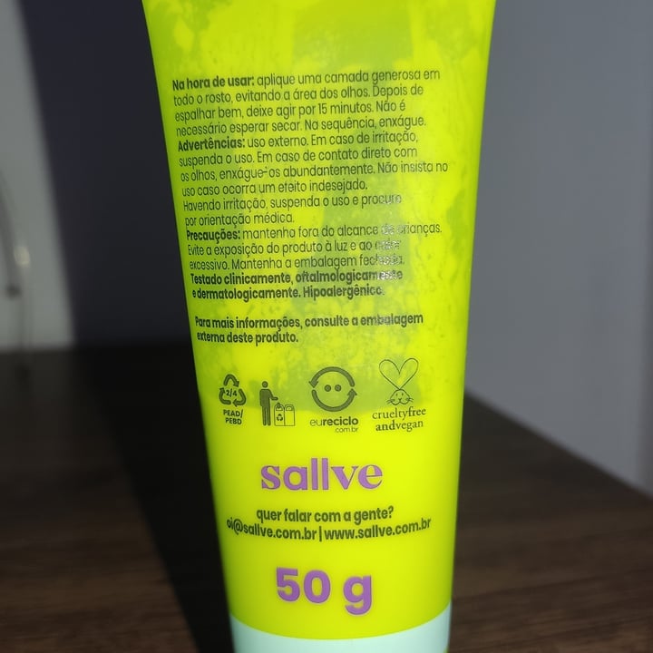 review photo of Sallve Máscara Purificante shared by @renanmats on 21 Apr 2022 - review