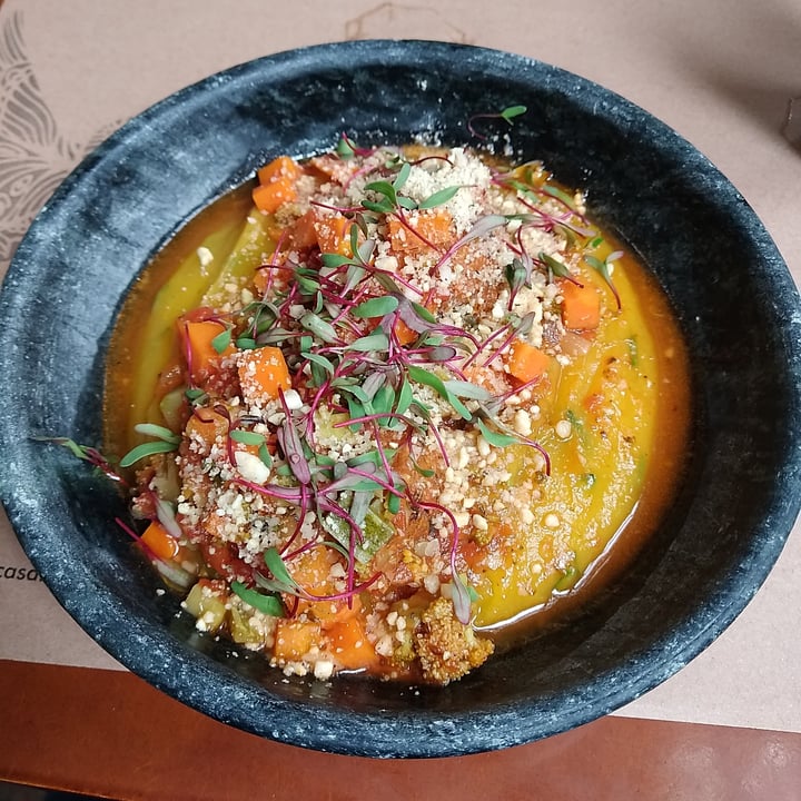 review photo of Casa RAW Mousseline de mandioquinha com almôndegas de cogumelos shared by @cristianecoradi on 07 Oct 2021 - review