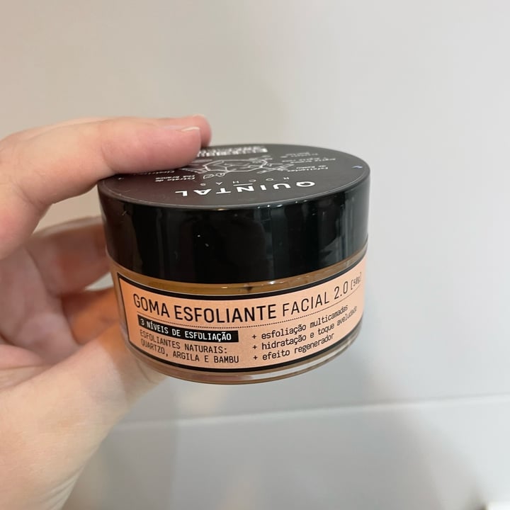 photo of Quintal Dermocosméticos Goma Esfoliante Facial shared by @thatoninatto on  05 May 2022 - review