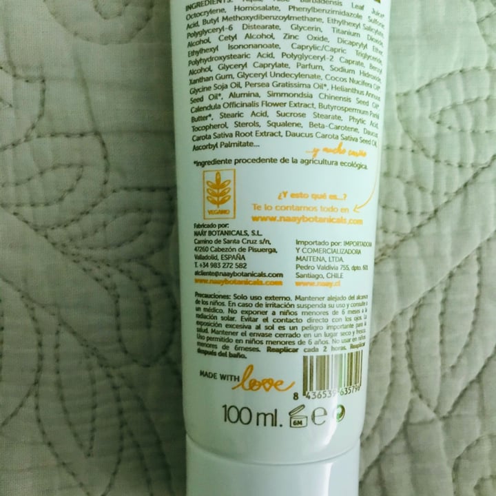 review photo of Naáy Botanicals Protector solar Extreme FPS 50 shared by @negritavegana on 26 Apr 2021 - review