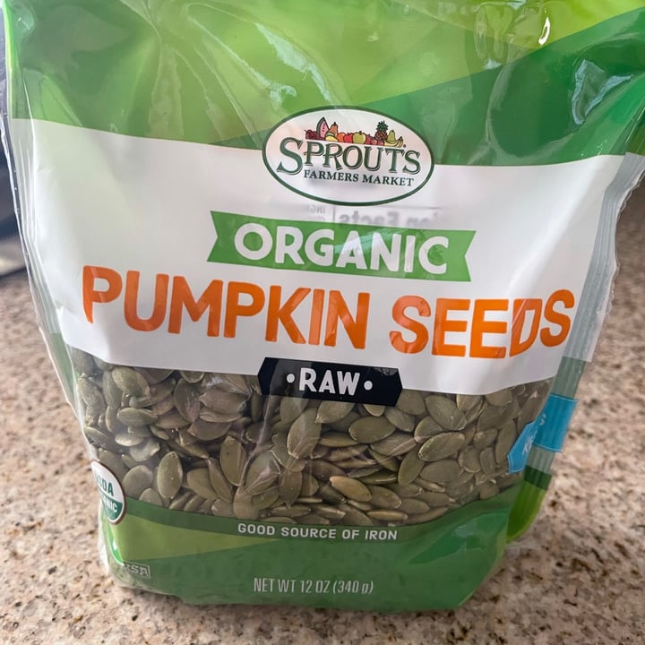photo of Sprouts Farmers Market Pumpkin seeds raw shared by @veganbear67 on  26 Jun 2021 - review