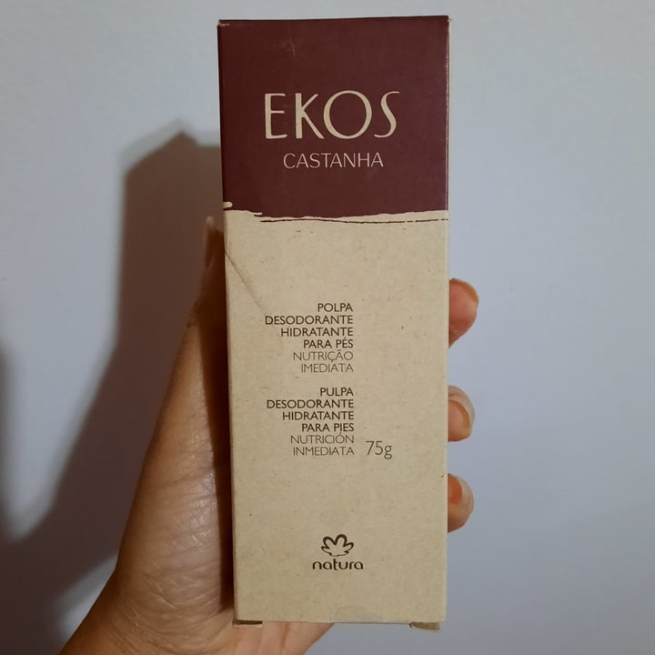 photo of Natura EKOS Castanha Polpa Desodorante Hidratante para os Pés shared by @febueno on  21 Jul 2022 - review