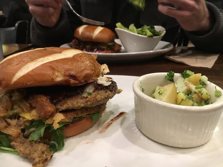 photo of Native Foods Cafe BBQ Brisket Burger shared by @christylambz on  29 Apr 2020 - review