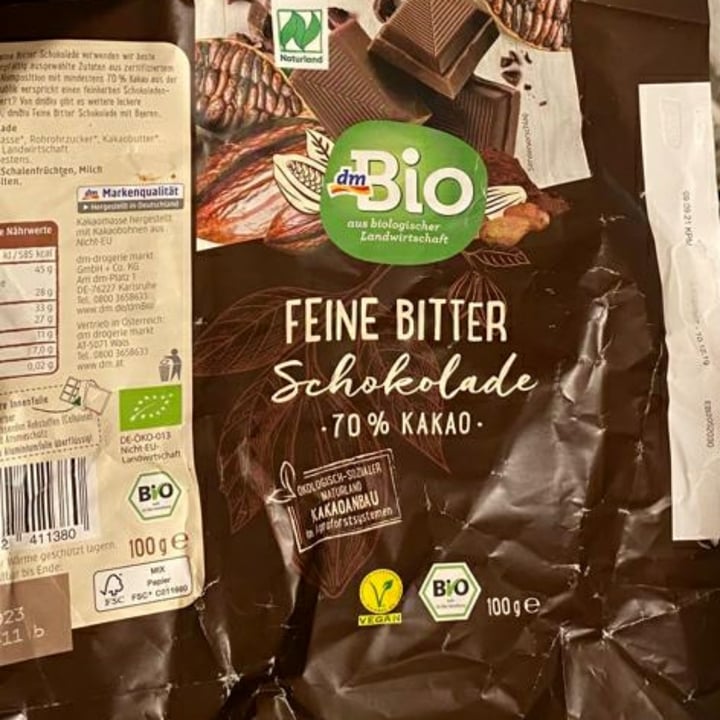 review photo of dmBio feine bitter schokolade shared by @taroony on 06 Feb 2022 - review