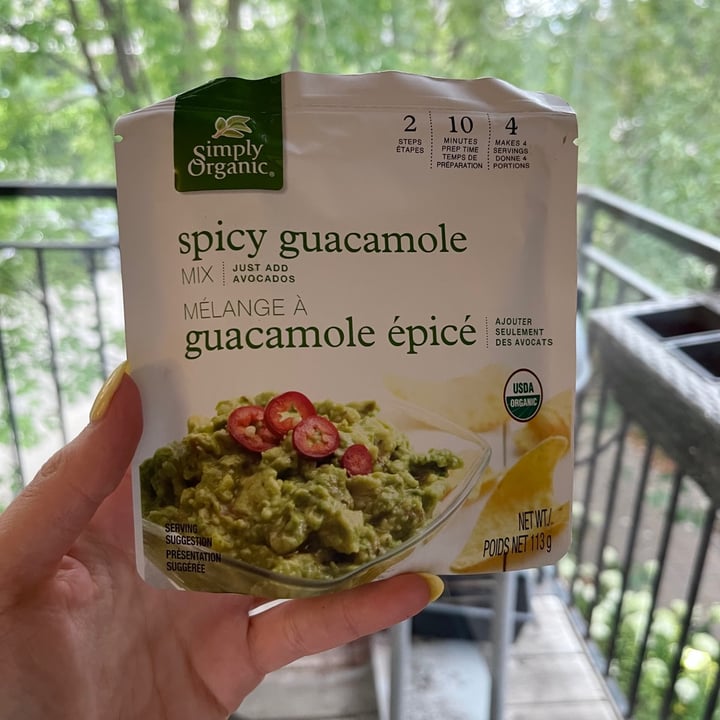 photo of Simply Organic Spicy Guacamole Mix shared by @vickitten on  10 Aug 2021 - review