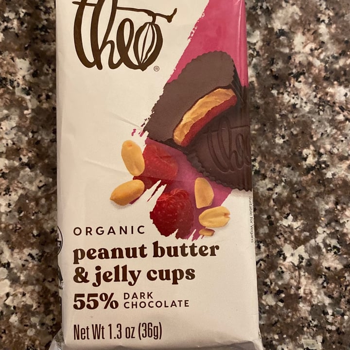 photo of Theo Chocolate Peanut Butter & Jelly Cups shared by @vpruitt on  22 Jul 2020 - review