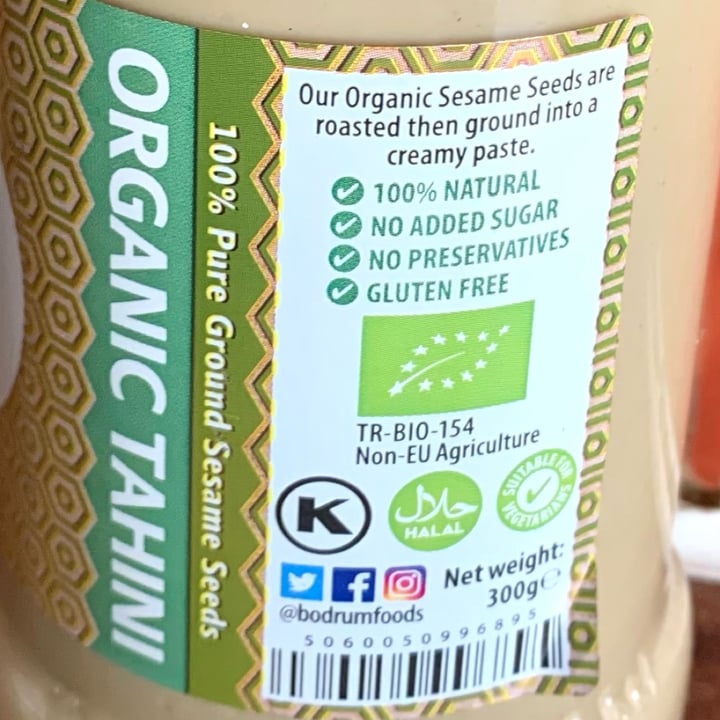 photo of Bodrum Organic Tahini shared by @vegpledge on  03 Sep 2022 - review