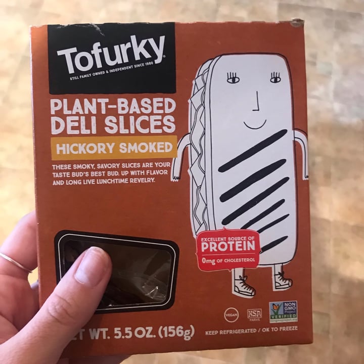 photo of Tofurky Plant Based Deli Slices Hickory  Smoked shared by @abbymartin on  25 Dec 2020 - review