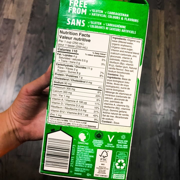 review photo of Silk Organic Soy (Vanilla) shared by @illusionist on 09 Aug 2022 - review