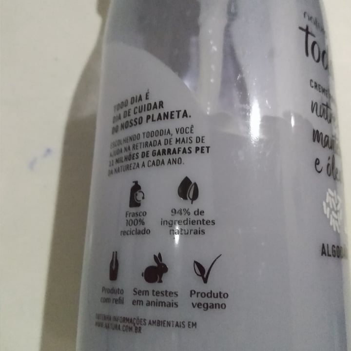 review photo of Natura Tododia creme corporal algodão shared by @misoma on 14 May 2022 - review