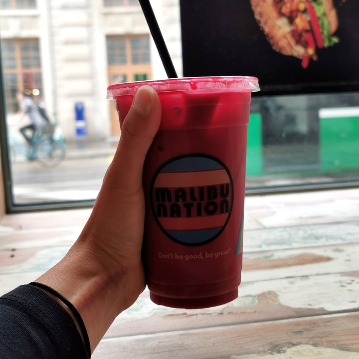 photo of Malibu Nation Beetroot latte shared by @avocadoaddicted on  07 Jul 2021 - review