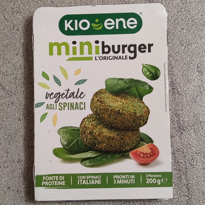 photo of Kioene Mini Burger Vegetale Agli Spinaci shared by @vale2781 on  23 Apr 2022 - review