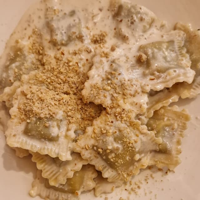 Photo of the dish “Ravioli Con Tofu E Spinaci”