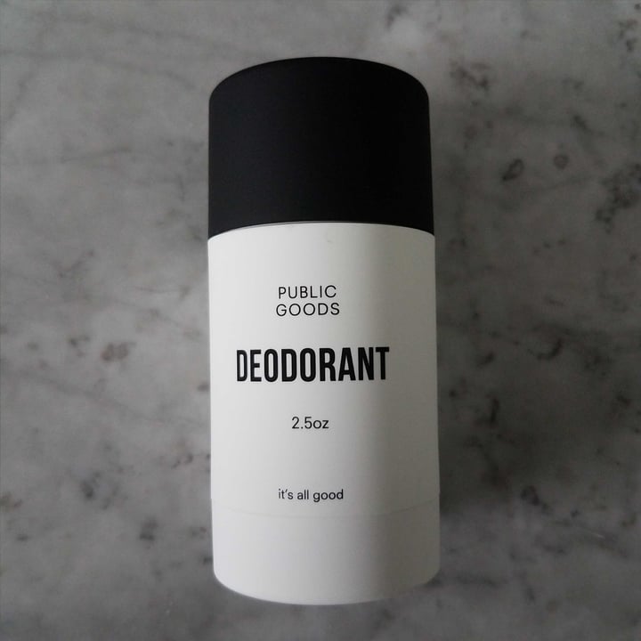 photo of Public Goods Deodorant shared by @bplotnick on  30 Apr 2020 - review