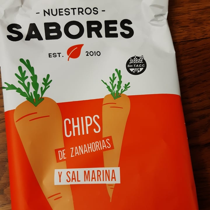 photo of Nuestros Sabores Chips de Zanahoria y Sal Marina shared by @nanubostera on  19 Jul 2021 - review