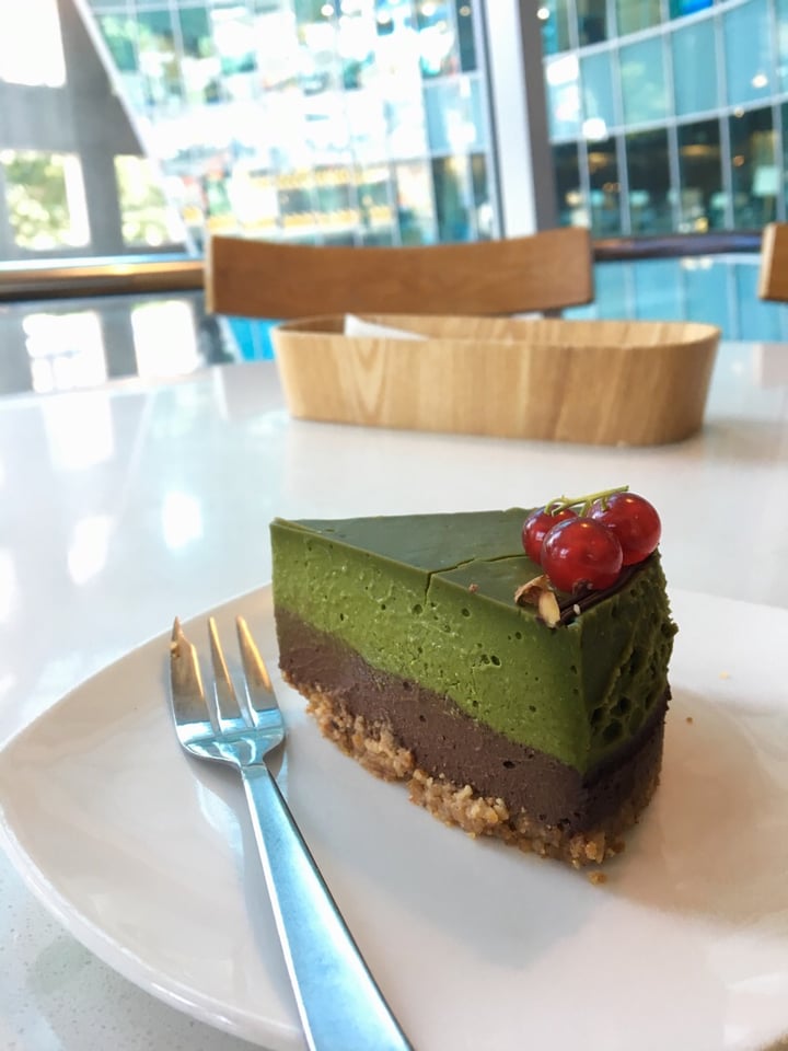 photo of Cedele All Day Dining - Wheelock Place Vegan Matcha Chocolate Cheesecake shared by @pw on  30 Jun 2019 - review