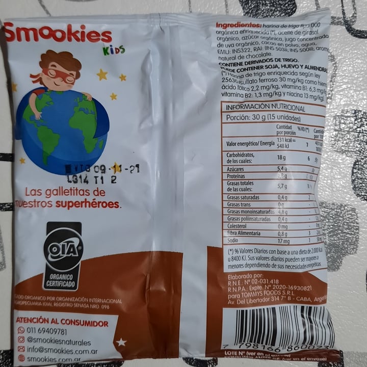 review photo of Smookies Galletitas Cacao shared by @chuny on 01 Feb 2022 - review