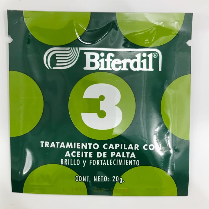 photo of Biferdil Tratamiento Capilar Con Aceite De Palta shared by @goveggy on  09 Jul 2021 - review