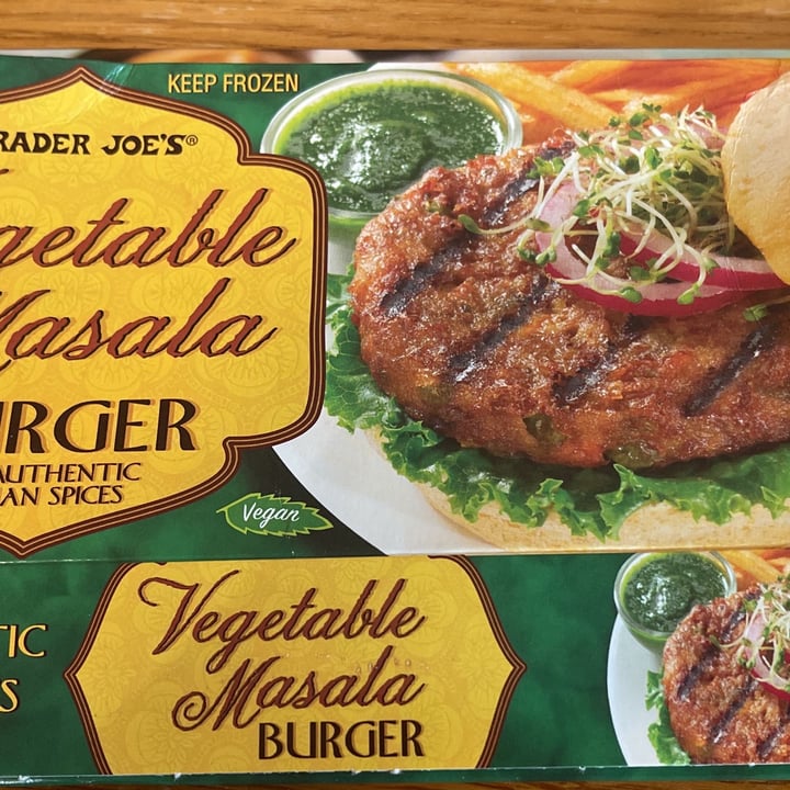 photo of Trader Joe's Trader Joes Vegetable Masala Burger shared by @pdeos on  09 Jul 2022 - review