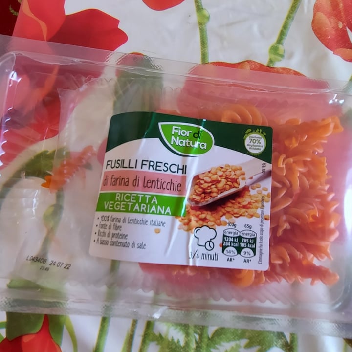 review photo of Fior di Natura Pasta fresca di lenticchie rosse shared by @letizia1 on 15 Jul 2022 - review