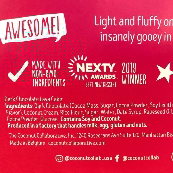 review photo of The Coconut Collective Chocolate Lava Cake shared by @colecut on 26 Jul 2021 - review