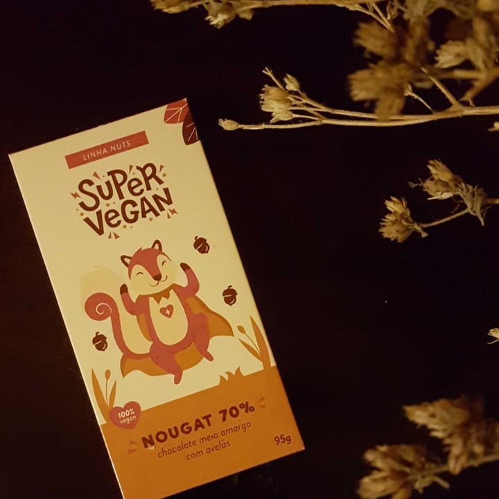 photo of Super Vegan Barra de chocolate - Nougat 70% shared by @renatarocha on  19 Jan 2022 - review