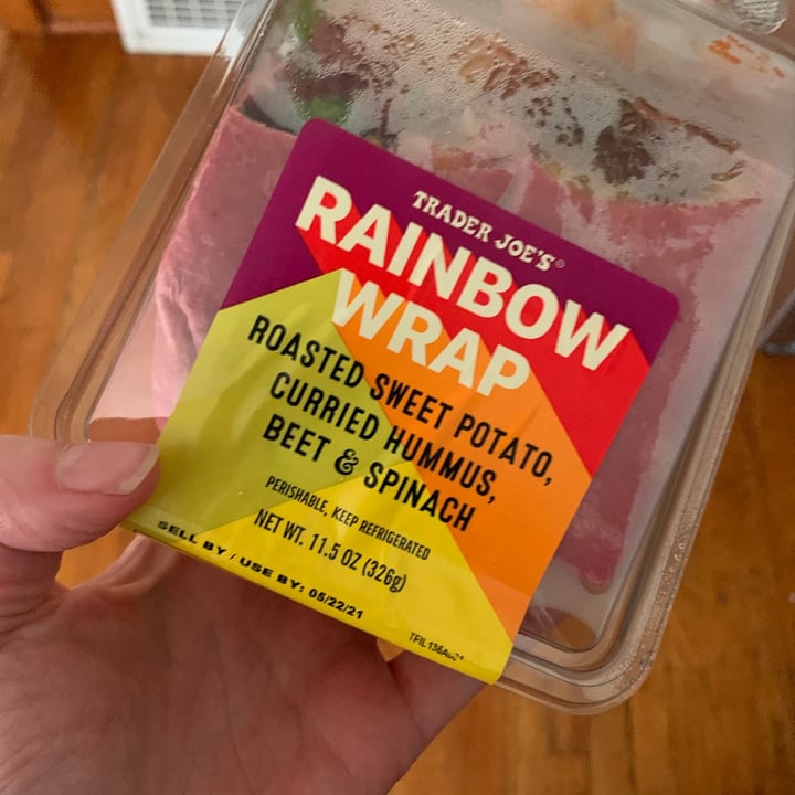 photo of Trader Joe's Rainbow wrap shared by @keeponveganon on  31 May 2021 - review