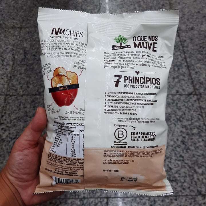 review photo of Mãe Terra Nuchips 100% Fruta maçã shared by @sgarbosa on 29 Jun 2022 - review