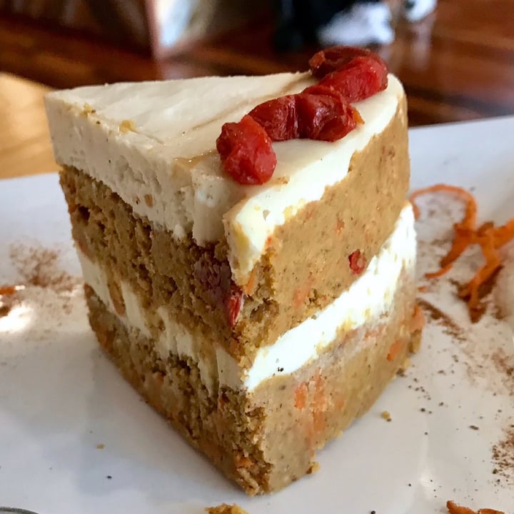 photo of Right Path Organic Cafe Raw Carrot goji berry cake shared by @veganfoodcrazy on  24 Dec 2021 - review