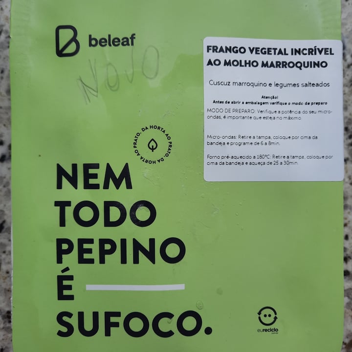 photo of Beleaf Frango Vegetal Incrível ao Molho Marroquino shared by @vpereira on  01 Oct 2022 - review