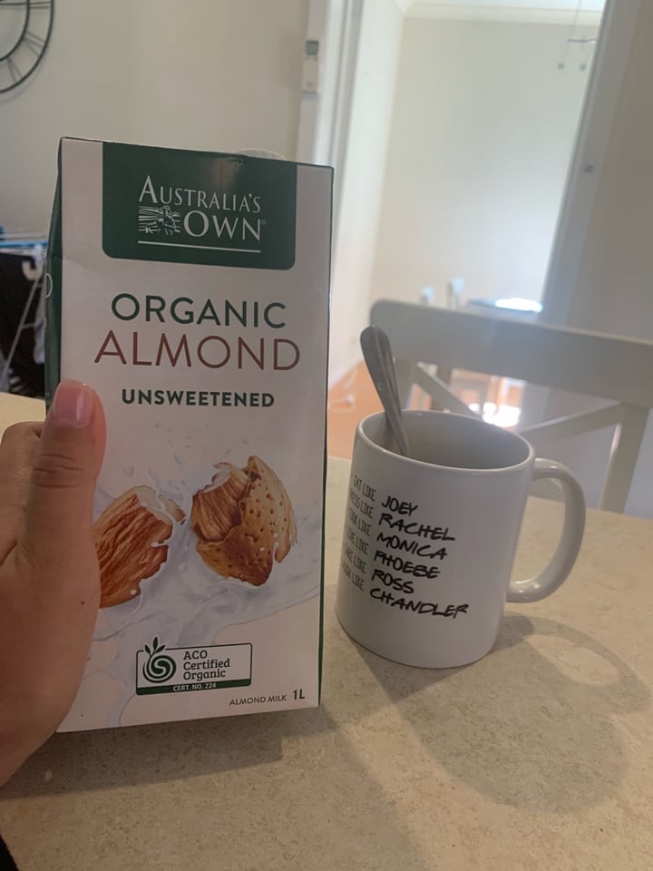 photo of Australia's Own Organic Almond Milk shared by @raerodriguez on  27 Aug 2019 - review