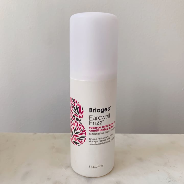 photo of Briogeo Farewell Frizz rosarco milk leave-in conditioning spray shared by @maryleeopard on  08 Jun 2021 - review