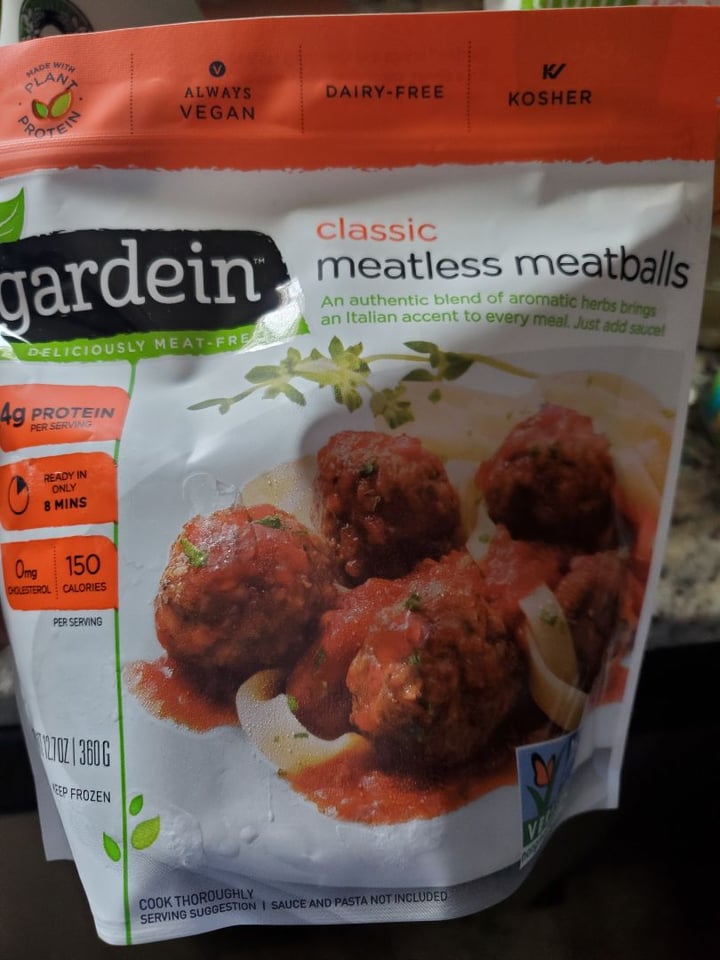 photo of Gardein Classic Meatless Meatballs shared by @celery on  15 Dec 2019 - review