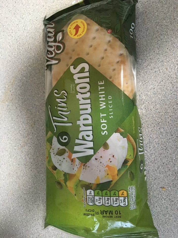 photo of Warburtons White Thins shared by @jontr on  07 Mar 2020 - review