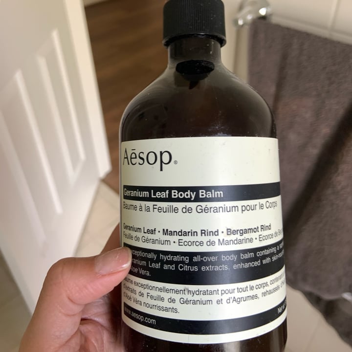 photo of Aēsop Aesop Geranium Leaf Body Balm shared by @justlyn3 on  07 Dec 2021 - review