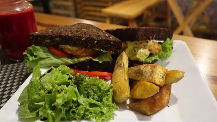 photo of Jalus Vegan Kitchen Mushroom Tofu Sandwich With Avocado Sauce shared by @kaylabear on  06 Dec 2019 - review