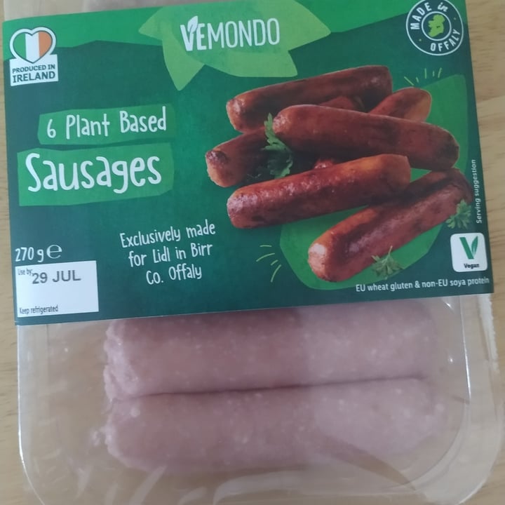 photo of Vemondo Plant Based Sausages shared by @genuedean on  21 Jul 2022 - review