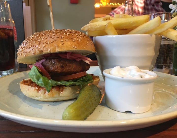 photo of The Inn on the Lake Plant Based Burger shared by @veganguildford on  02 Jan 2020 - review