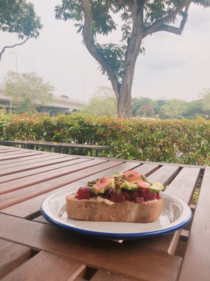 photo of MICRO bakery | kitchen Beetroot Avocado Tartine shared by @nicnicnic on  22 Sep 2019 - review