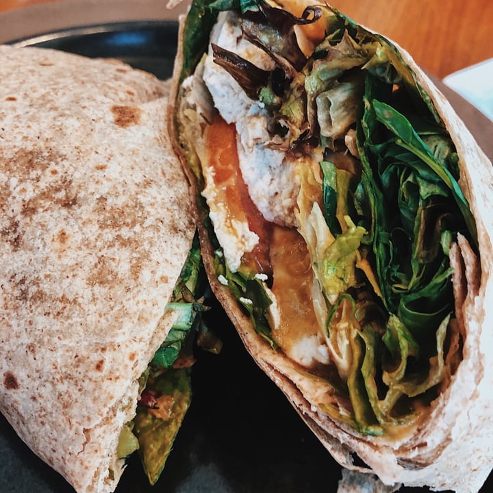 photo of The Living Cafe Wholemeal Tofu & Guacamole Wrap shared by @sazzie on  16 Nov 2019 - review