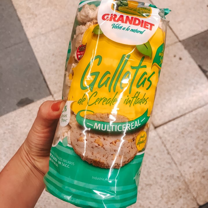 photo of Grandiet Galletas de arroz multicereal shared by @sabrinasilvero on  19 Mar 2021 - review