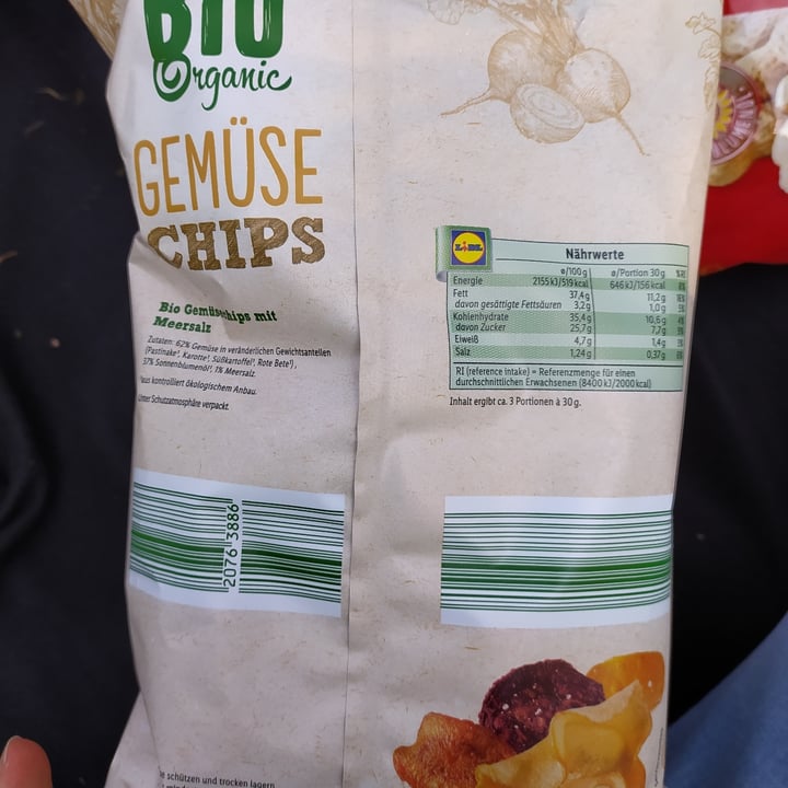 photo of Snack Day Bio Gemüse Chips mit Meersalz shared by @potplant on  27 Jul 2021 - review