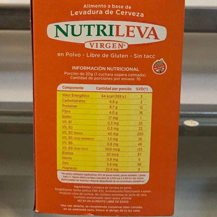 review photo of Nutrileva Levadura de Cerveza sabor Queso shared by @lunastoler on 08 Jun 2021 - review